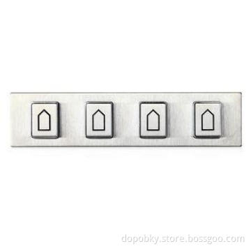 Professional Anti-vandal Metal Numeric Keypad / 4 Buttons F